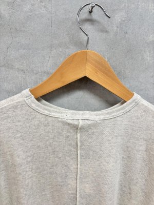 画像2: ヴァンブラン vent blanc　グランコットンガーゼ　16/1　crew　プルオーバー　　オートミール　　サイズ；F　 (2)