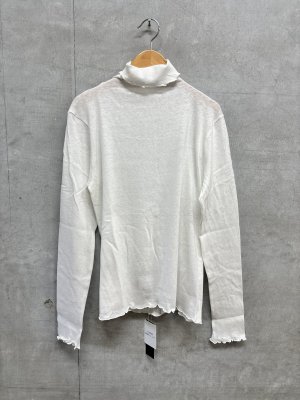 画像1: ヴァンブラン vent blanc　グランコットンガーゼ16/1　Hi-neckプルオーバー　　OFFWHITE　サイズ；F　 (1)