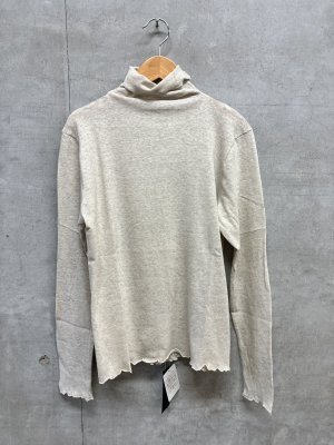 画像1: ヴァンブラン vent blanc　グランコットンガーゼ16/1　Hi-neckプルオーバー　　オートミール　サイズ；F　 (1)