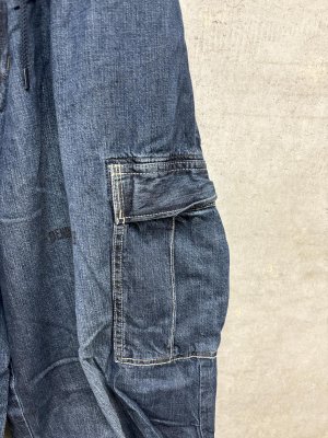 画像2: 2026秋冬 　DENIMDUNGAREE　　  8OZデニム カーゴ PN　　4；紺 (2)