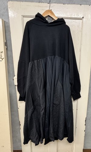 画像1: nunuforme 　ミックスワンピース　BLACK (1)