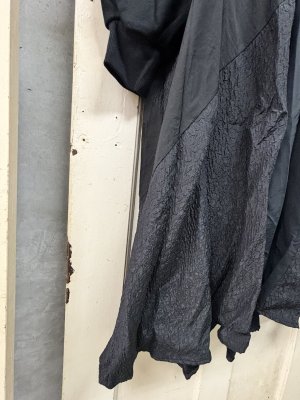 画像2: nunuforme 　ミックスワンピース　BLACK (2)