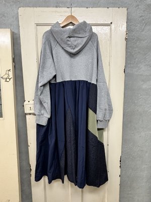 画像3: nunuforme 　ミックスワンピース　GRAY (3)