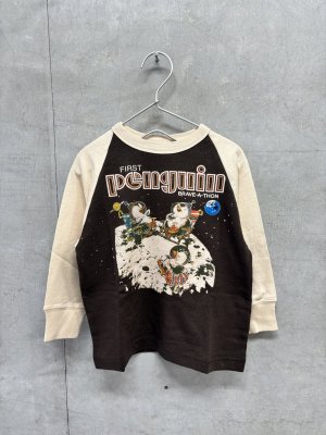 画像1: 2026秋冬 　DENIMDUNGAREE　　 テンジクPENGUIN L/S  TEE    2：黒 (1)