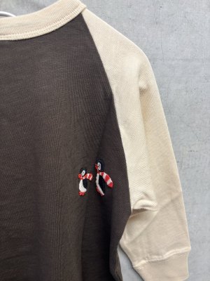 画像3: 2026秋冬 　DENIMDUNGAREE　　 テンジクPENGUIN L/S  TEE    2：黒 (3)