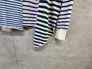 画像2: 2026秋冬　MARET(マレ) 　  ボーダーPUT　OUT　TEE　　4；紺 (2)