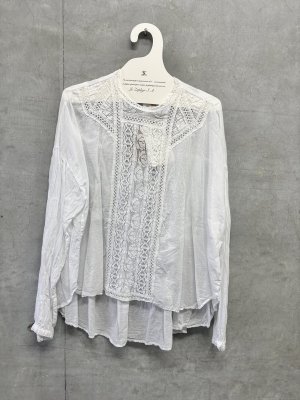 画像1: 2026AW　 Bon Vieux Temp　レースブラウス　10；ホワイト　　サイズ；1 (1)