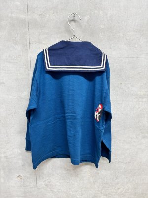 画像3: 2026秋冬 　DENIMDUNGAREE　　 テンジク セーラー カーディガン　　4；紺　　サイズ；135 (3)