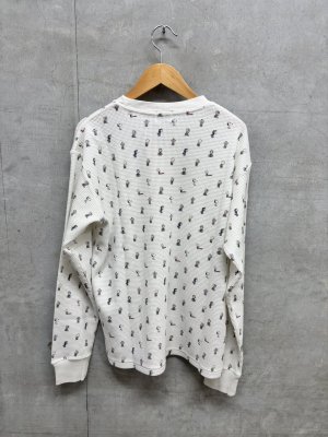 画像3: 2026秋冬 　DENIMDUNGAREE　　	  ワッフル SNOOPY ソウガラ TEE　　1；白 (3)