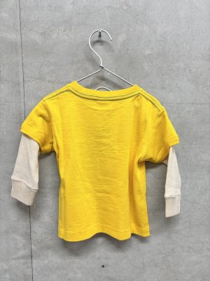 画像3: 2026秋冬 　DENIMDUNGAREE　　	  テンジク FOREVER レイヤード L/S TEE　　10；黄 (3)
