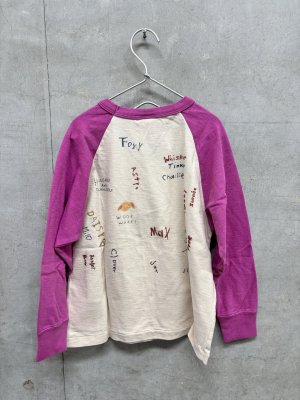 画像3: 2026秋冬 　DENIMDUNGAREE　　 ビンテージテンジク ラクガキ長袖 Tシャツ　6：ピンク (3)