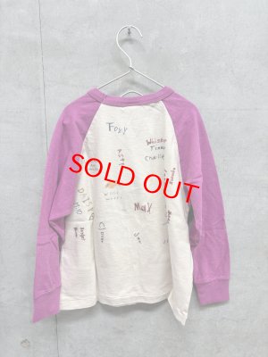 画像3: 2026秋冬 　DENIMDUNGAREE　　 ビンテージテンジク ラクガキ長袖 Tシャツ　6：ピンク (3)