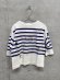 画像1: 2026秋冬 　DENIMDUNGAREE　　 テンジク ボーダーPT ラクガキ L/S TEE　　1；白 (1)