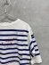 画像2: 2026秋冬 　DENIMDUNGAREE　　 テンジク ボーダーPT ラクガキ L/S TEE　　1；白 (2)