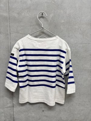 画像3: 2026秋冬 　DENIMDUNGAREE　　 テンジク ボーダーPT ラクガキ L/S TEE　　1；白 (3)