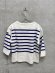 画像3: 2026秋冬 　DENIMDUNGAREE　　 テンジク ボーダーPT ラクガキ L/S TEE　　1；白 (3)