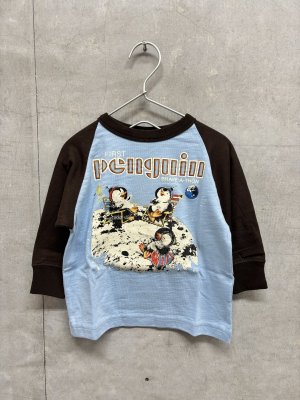 画像1: 2026秋冬 　DENIMDUNGAREE　　 テンジクPENGUIN L/S  TEE    44；ライトブルー　　サイズ；BM (1)