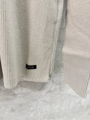 画像2: 2026秋冬　FITH  　ウォッシャブルKNITコットン長袖 タートル　　3；グレー (2)