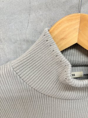 画像3: 2026秋冬　FITH  　ウォッシャブルKNITコットン長袖 タートル　　3；グレー (3)