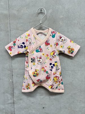画像1: チェリッチュ　フラワー肌着　PINK　　サイズ(50-60) (1)