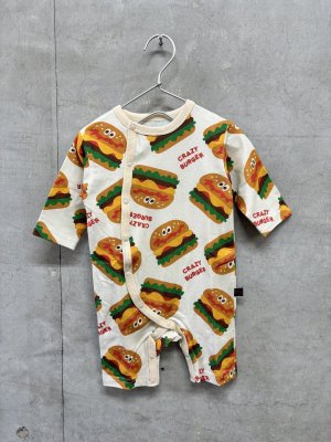 画像1: クレイジーGOGO　ビッグバーガーロンパース　　OFFWHITE (1)