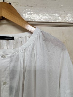 画像3: ヴァンブラン vent blanc　ラッフルレースコンビネーションワンピース　カラー；オフホワイト　サイズ；F　　 (3)