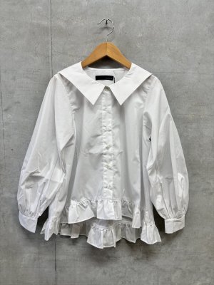 画像1: nunuforme 　ビッグカラーブラウス 　 Off White (1)
