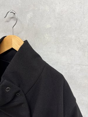 画像2: nunuforme 　メルトンクロスコート 　　Black (2)