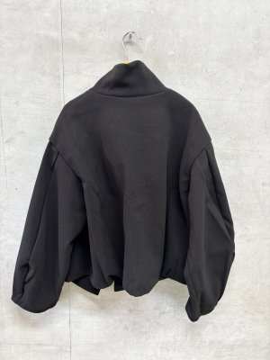 画像3: nunuforme 　メルトンクロスコート 　　Black (3)