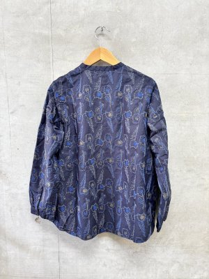 画像3: grin　野の花刺繍スタンドシャツ　　484；ネイビー   サイズ；2 (3)
