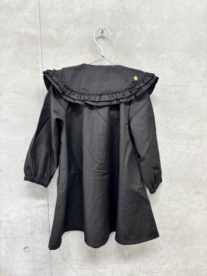 画像3: MakeYourDay　フリフリ衿ワンピース　カラー；ブラック (3)
