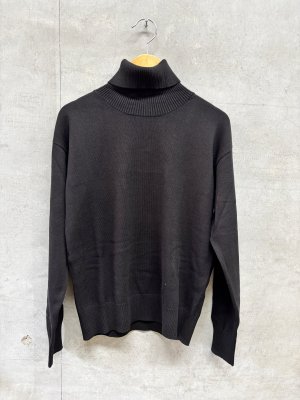 画像1: MakeYourDay　タートルセーター 　カラー；ブラック (1)