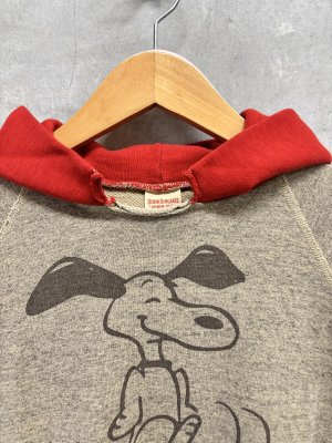 画像2: 2026秋冬 　DENIMDUNGAREE　　ウラケ SNOOPY パーカー　　3；グレー (2)