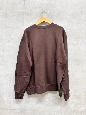 画像3: 2026秋冬　フランキーグロウ EMBROIDERY LOGO SWEATSHIRT    カラー；BROWN  (3)