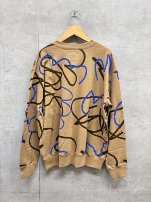 画像3: 2026秋冬　フランキーグロウ  ALL-OVER PATTERN SWEATSHIRT     カラー；BROWN (3)