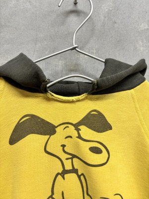 画像2: 2026秋冬 　DENIMDUNGAREE　　ウラケ SNOOPY パーカー　　10；黄　　サイズ；115 (2)
