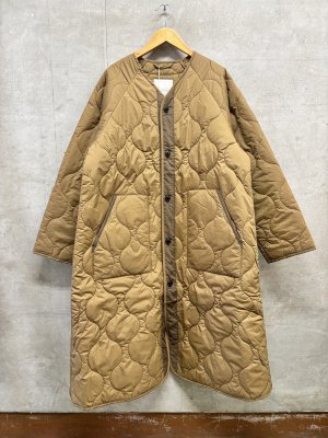 画像1: NAYURAL LAUNDRY  　オニオンキルトライナーロングコート　620；ベージュ　サイズ；2 (1)