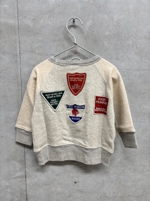 画像3: 2026秋冬 　DENIMDUNGAREE　　  ウラケ PENNIE ワッペン スウェット　　91；クレイジー (3)