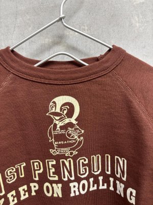 画像2: 2026秋冬 　DENIMDUNGAREE　　  ウラケ PENNIE ワッペン スウェット　　7；茶 (2)
