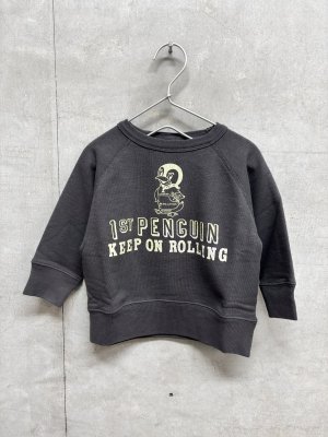 画像1: 2026秋冬 　DENIMDUNGAREE　　  ウラケ PENNIE ワッペン スウェット　　2；黒 (1)