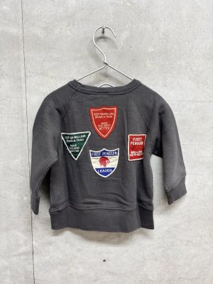 画像2: 2026秋冬 　DENIMDUNGAREE　　  ウラケ PENNIE ワッペン スウェット　　2；黒 (2)