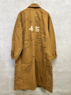 画像4: 2026秋冬 　DENIMDUNGAREE　　	ビンテージダック ラクガキ コート　　16；ベージュ (4)