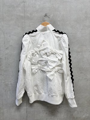 画像5: 2026秋冬　フランキーグロウ 　FULLY EMBROIDERED BACK RIBBON JACKET 　  カラー；WHITE (5)
