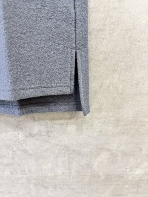 画像2: NAYURAL LAUNDRY  　WリングVTモックネックVT　　450；ブルーグレー　サイズ；2 (2)