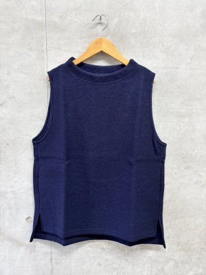 画像1: NAYURAL LAUNDRY  　WリングVTモックネックVT　　480；ネイビー　　サイズ；2 (1)