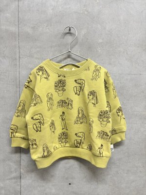 画像3: MakeYourDay　 名画柄トレーナー　　カラー；イエロー (3)