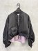 画像1: AULA AILA（アウラ アイラ）　 REVERSIBLE SATIN MA-1 BLOUSON　　 19；ブラック　 サイズ:0 (1)