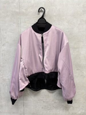 画像5: AULA AILA（アウラ アイラ）　 REVERSIBLE SATIN MA-1 BLOUSON　　 19；ブラック　 サイズ:0 (5)
