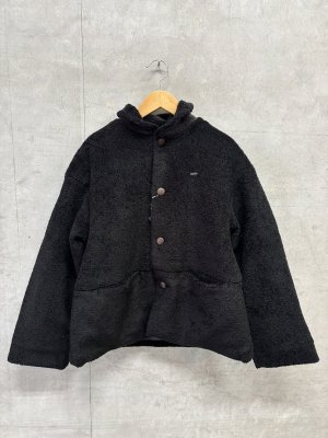 画像1: 2026秋冬　FITH  　トイプーキモウハーフコート　　2；黒　 (1)