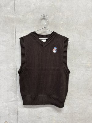 画像1: 2026秋冬 　DENIMDUNGAREE　	  PENNIE ニット ベスト　　2；黒 (1)